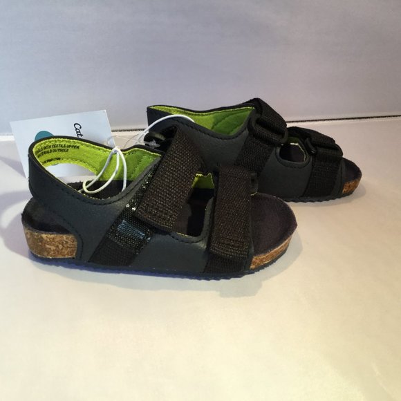 Cat & Jack Navy Blue Keenan Footbed Sandals - Picture 2 of 4